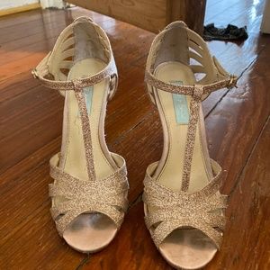 Betsy Johnson Glitter Heels